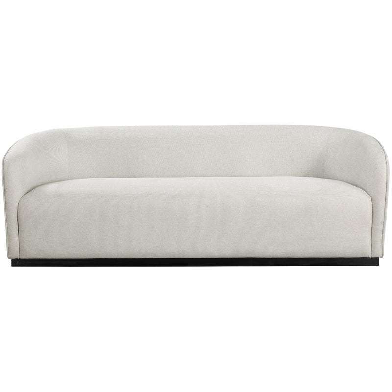 Meridian Mylah Beige Polyester Fabric Sofa IMAGE 4