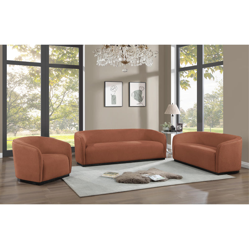 Meridian Mylah Cognac Polyester Fabric Chair IMAGE 6