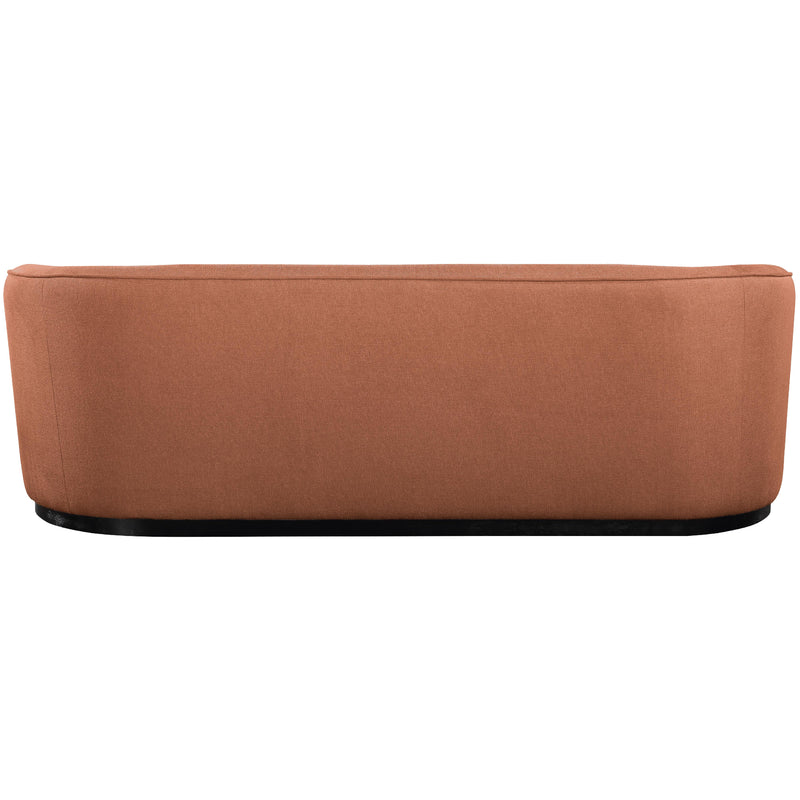 Meridian Mylah Cognac Polyester Fabric Sofa IMAGE 3