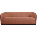 Meridian Mylah Cognac Polyester Fabric Sofa IMAGE 4