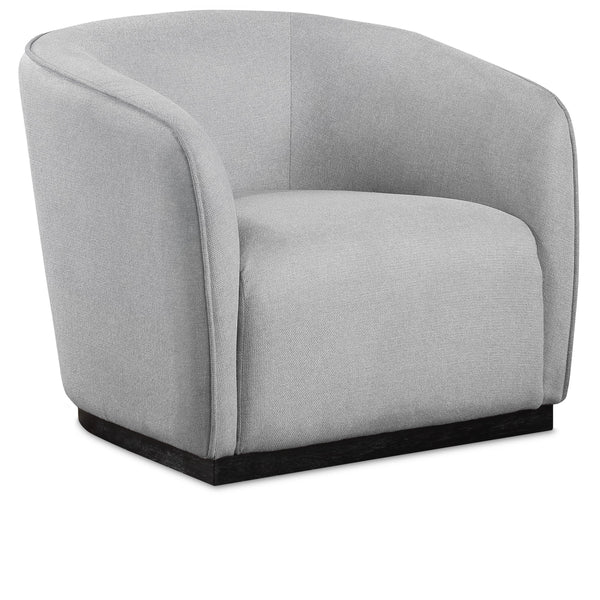 Meridian Mylah Grey Polyester Fabric Chair IMAGE 1