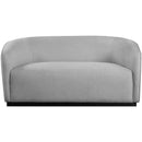 Meridian Mylah Grey Polyester Fabric Loveseat IMAGE 4