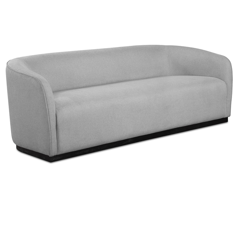 Meridian Mylah Grey Polyester Fabric Sofa IMAGE 1