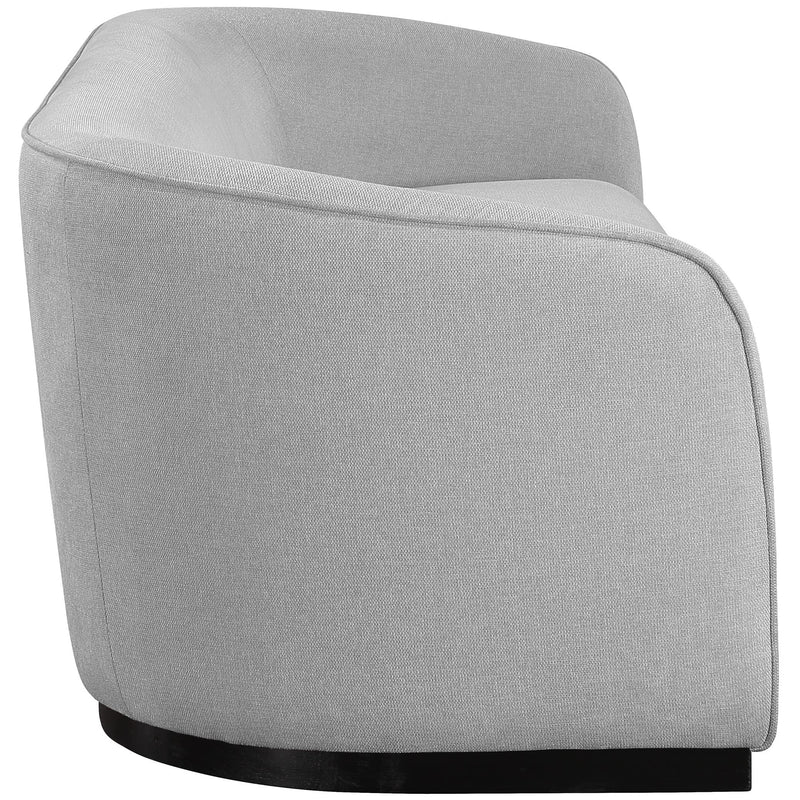 Meridian Mylah Grey Polyester Fabric Sofa IMAGE 5