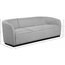 Meridian Mylah Grey Polyester Fabric Sofa IMAGE 9