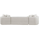 Meridian Rita Beige Polyester Fabric 3 pc Sectional (3 Boxes) IMAGE 3