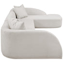 Meridian Rita Beige Polyester Fabric 3 pc Sectional (3 Boxes) IMAGE 7