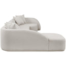 Meridian Rita Beige Polyester Fabric 3 pc Sectional (3 Boxes) IMAGE 8