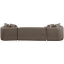 Meridian Rita Brown Polyester Fabric 3 pc Sectional (3 Boxes) IMAGE 3