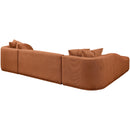 Meridian Rita Cognac Polyester Fabric 3 pc Sectional (3 Boxes) IMAGE 6