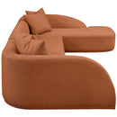 Meridian Rita Cognac Polyester Fabric 3 pc Sectional (3 Boxes) IMAGE 7