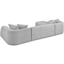 Meridian Rita Grey Polyester Fabric 3 pc Sectional (3 Boxes) IMAGE 5