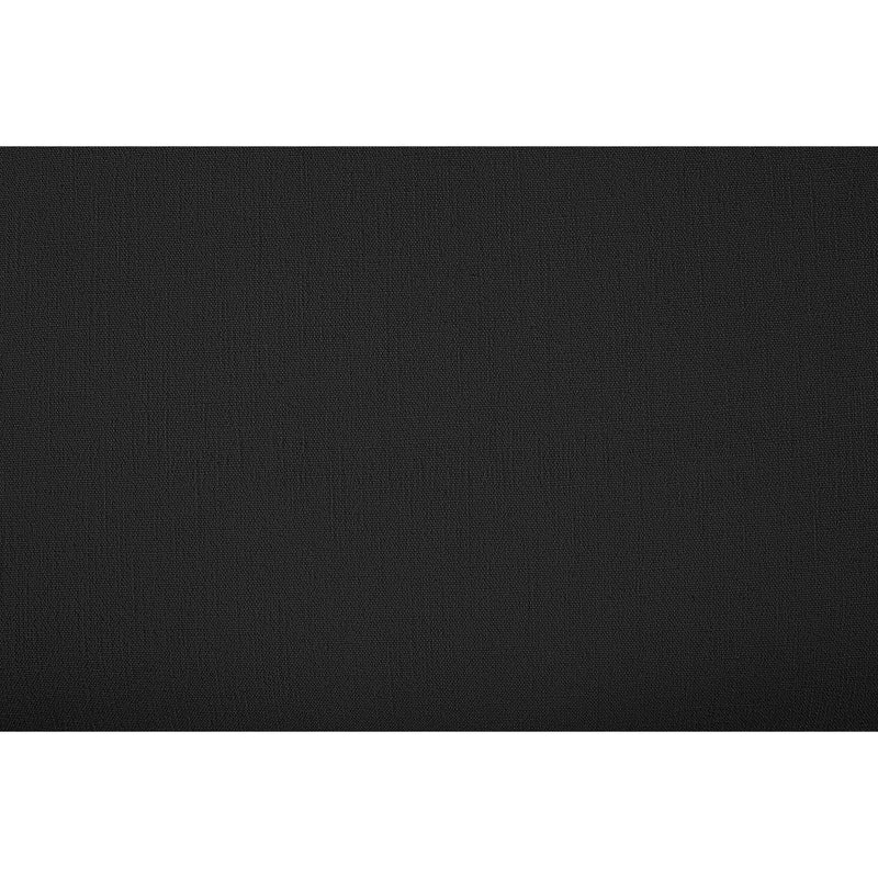 Meridian Johanna Black Linen Textured Fabric 3 pc Sectional (3 Boxes) IMAGE 16