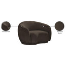 Meridian Hyde Brown Boucle Fabric Chair IMAGE 14