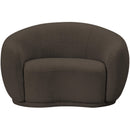 Meridian Hyde Brown Boucle Fabric Chair IMAGE 4
