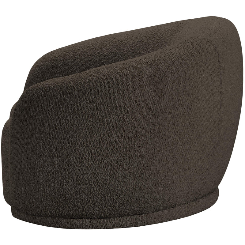 Meridian Hyde Brown Boucle Fabric Chair IMAGE 6
