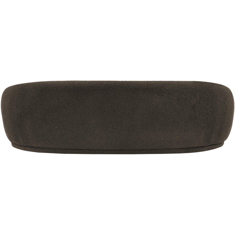 Meridian Hyde Brown Boucle Fabric Sofa IMAGE 3