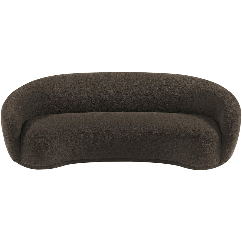 Meridian Hyde Brown Boucle Fabric Sofa IMAGE 6