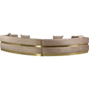 Meridian Belsa Beige Velvet 2 pc Sectional IMAGE 6