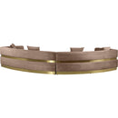 Meridian Belsa Brown Velvet 2 pc Sectional IMAGE 6