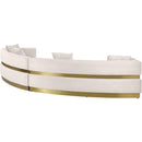 Meridian Belsa Cream Velvet 2 pc Sectional IMAGE 5