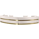 Meridian Belsa Cream Velvet 2 pc Sectional IMAGE 6