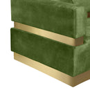 Meridian Belsa Olive Velvet 2 pc Sectional IMAGE 7