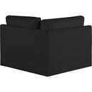 Meridian Ease Black Polyester Fabric Corner IMAGE 3