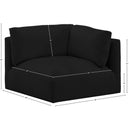Meridian Ease Black Polyester Fabric Corner IMAGE 6