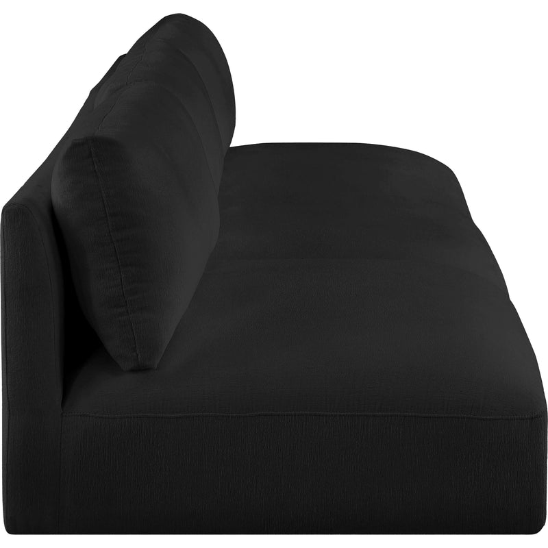 Meridian Ease Black Polyester Fabric Modular Sofa IMAGE 5