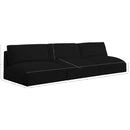 Meridian Ease Black Polyester Fabric Modular Sofa IMAGE 7