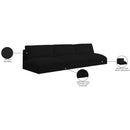 Meridian Ease Black Polyester Fabric Modular Sofa IMAGE 8