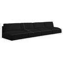 Meridian Ease Black Polyester Fabric Modular Sofa IMAGE 7