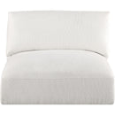Meridian Ease Cream Polyester Fabric Armless IMAGE 4