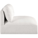 Meridian Ease Cream Polyester Fabric Armless IMAGE 5