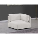 Meridian Ease Cream Polyester Fabric Corner IMAGE 2