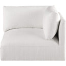 Meridian Ease Cream Polyester Fabric Corner IMAGE 4