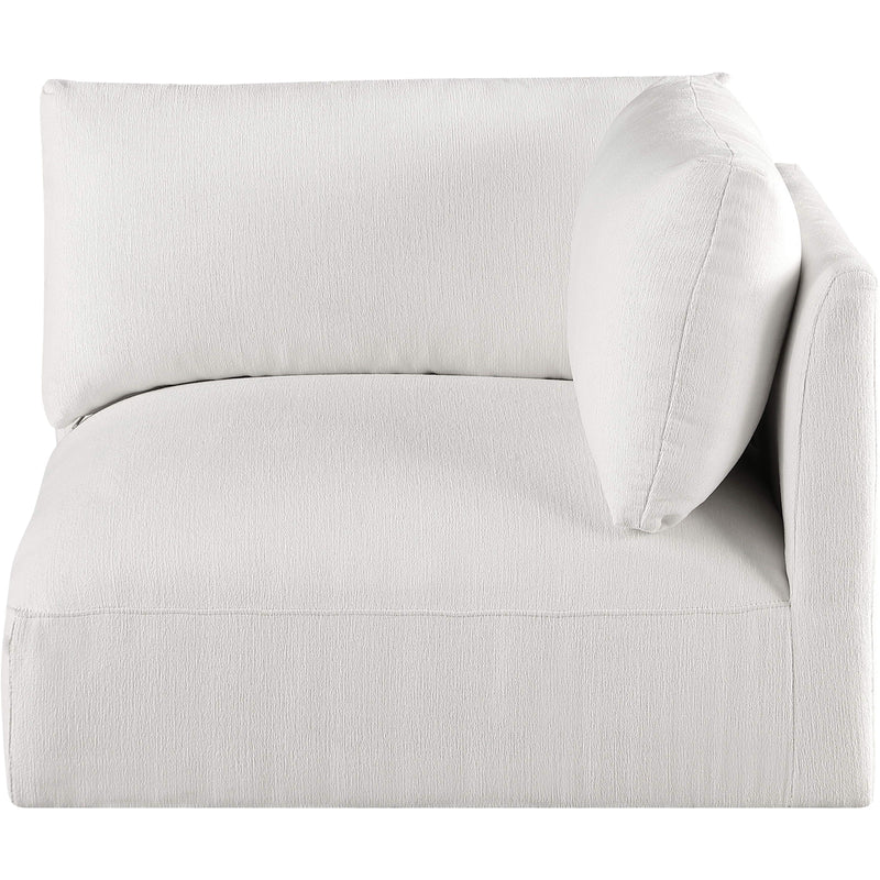 Meridian Ease Cream Polyester Fabric Corner IMAGE 4