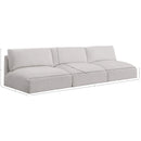 Meridian Ease Cream Polyester Fabric Modular Sofa IMAGE 7