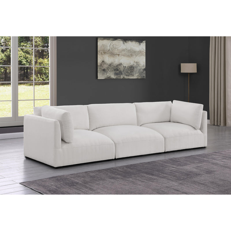 Meridian Ease Cream Polyester Fabric Modular Sofa IMAGE 2