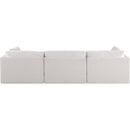 Meridian Ease Cream Polyester Fabric Modular Sofa IMAGE 3