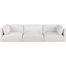 Meridian Ease Cream Polyester Fabric Modular Sofa IMAGE 4