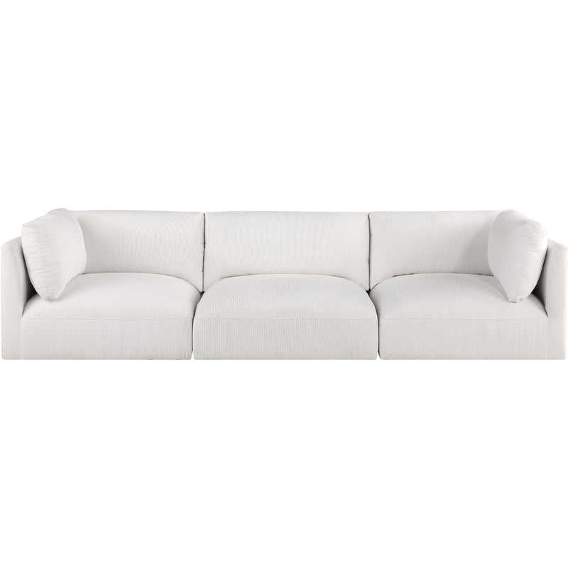 Meridian Ease Cream Polyester Fabric Modular Sofa IMAGE 4