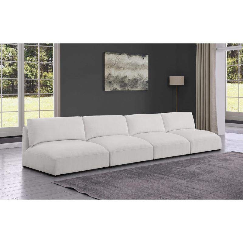 Meridian Ease Cream Polyester Fabric Modular Sofa IMAGE 2