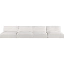 Meridian Ease Cream Polyester Fabric Modular Sofa IMAGE 4