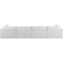 Meridian Ease Cream Polyester Fabric Modular Sofa IMAGE 3