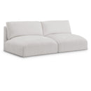Meridian Ease Cream Polyester Fabric Modular Sofa IMAGE 1