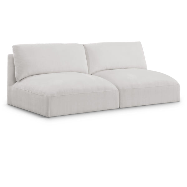 Meridian Ease Cream Polyester Fabric Modular Sofa IMAGE 1