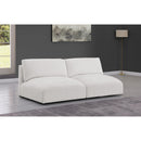 Meridian Ease Cream Polyester Fabric Modular Sofa IMAGE 2