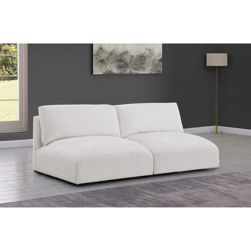 Meridian Ease Cream Polyester Fabric Modular Sofa IMAGE 2